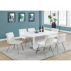 Monarch Specialties 1090 Dining Table - 35"X 60"/High Glossy White-Rectangular