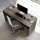 Sauder 59"W Affirm Desk - Hudson Elm-Desk can be fastened to the left or right side of 427413 Desk Return 42", 427414 Desk 48" x 24", or 427422 Desk 72" x 24"