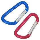 Merangue Handi-Klip Carabiners Clips - Red/Blue - 2 Pack-6 cm approximate size