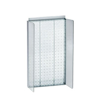 Azar Displays Pegboard Powerwing Display, 22 x 13.5", Clear (700355-CLR)-Made from pegboard