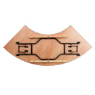 Flash Furniture 7.25 ft. x 2.5 ft. Serpentine Wood Folding Banquet Table-Create a Serpentine, Semi Circle or Full Circle Configuration