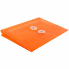 JAM Paper Plastic Envelopes with Button and String Tie Closure Index Booklet - 5.5" x 7.5" - Orange - 12 Pack -Quantity: 12 per pack