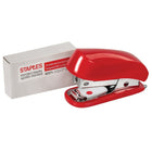 Staples - Mini agrafeuse, 800 agrafes, couleurs variées-Couleurs variées incluant noir, bleu, mauve, orange, vert ou rose (choix de couleur non disponible)
