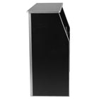 Flash Furniture - Bar pliable de 4 pieds en stratifié noir-Finition en stratifié noir