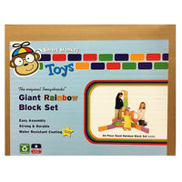 Smart Monkey Giant Rainbow Building Block Set, 24/Set-Age group and grade: Ages 18 months+