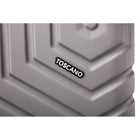 TOSCANO RIGOROSO 20" Hardside Carry On Luggage - Titanium Silver-Detachable Dual Glide Tech Wheel System