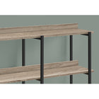 Monarch Specialties 2218 48"L Accent Table - Dark Taupe/Black Metal Console-Assembly required: Illustrated instructions and all hardware are provided for convenience (additional tools may be needed)