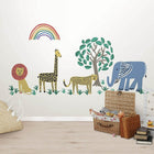 WallPops Safari Kingdom Wall Art Kit, Multicolor-Peel and stick, repositionable