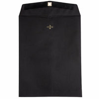  JAM Paper - Enveloppes pour catalogue à extrémité ouverte - 10 x 13 - avec fermeture à fermoir - noir - paquet de 50-Enveloppe noire