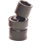 Gray Tools 5/8" X 1/2" Drive, 6 Point Standard Length, Universal Joint Socket, Black Impact-Size: 5/8"