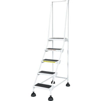 Vestil Light-Duty Stop-Step Ladder, 47-11/16", 5-Step (LAD-5-W)-No. of Steps: 5