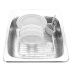 Umbra – Panier à vaisselle Sinkin, blanc-Blanc + Métal/Plastique