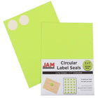 JAM Paper Round Circle Label Sticker Seals, 1.67" diameter, Assorted Fashion Colours, 4 Packs of 120 (147627Fassrt)-Assorted colours