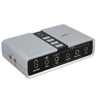 StarTech 7.1 USB Audio Adapter External Sound Card with SPDIF Digital Audio,-Full 7.1 audio output support in a compact and portable external sound card