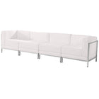 Flash Furniture – Mobilier de salon HERCULES Imagination, cuir blanc, 4 modules (ZBIMAGSET8WH)-113 larg. x 28,50 prof. x 27,25 haut. (po)
