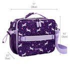 Bentgo Lunch Bag - Unicorn-Lightweight & Comfortable: Designed with lightweight 600 Denier polyester plus an adjustable strap and multiple handle options for easy transport to school