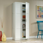 Sauder 419636 Miscellaneous Storage Storage Cabinet, White-Four adjustable shelves