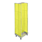 Azar Displays – Présentoir de plancher en H, 60 x 16 po, jaune (700431-YEL)-En plastique jaune