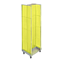 Azar Displays – Présentoir de plancher en H, 60 x 16 po, jaune (700431-YEL)-En plastique jaune