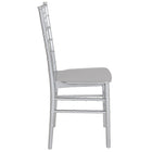 Flash Furniture HERCULES Series Silver Resin Stacking Chiavari Chair-Stack Quantity: 8