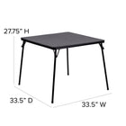 Flash Furniture 5 Piece Black Folding Card Table & Chair Set-Folding Table