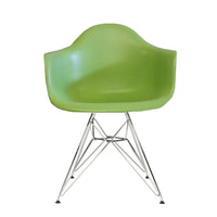 Plata Import Eiffel Bucket Chair, Green, Stainless Steel Base (PC-018AR-GREEN)-Dining Chair