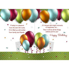 Rosedale Greeting Card, Enjoy Yor Birthday, Balloons-Card shop quality greeting cards