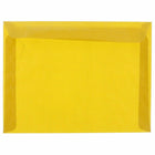 JAM Paper Booklet Translucent Vellum Envelopes - 9" x 12" - Gold - 25 Pack -Colour: Gold