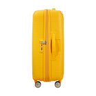 American Tourister - Curio Spinner Moyen - Jaune Doré-La poignée de tirage à plusieurs positions vous permet de régler la hauteur pour avoir une expérience plus confortable