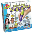 Small World Toys Etch-A-Tag Engraver Creative Toys (SWT9725478)-Engrave your design, or name, onto the metal tag or charm