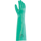 Ansell SAY004 Chemical Resistant Gloves, Nitrile, 22 Mils, 18"L, Green, Size 11, 12 Pack-Length: 18"