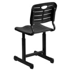 Flash Furniture – Chaise d’école à tréteaux en T ajustables, noir (YUYCX09010)-Cadre noir