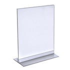 Azar Displays – Porte-affiche vertical/horizontal en acrylique avec languette, 12 x 9 po, transparent, 10/paquet (102712)-S’utilise à la verticale ou à l’horizontale selon vos besoins