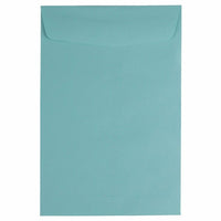 JAM Paper 6" x 9" Open End Catalog Envelopes - Aqua Blue - 500 Pack-Colour: Aqua Open End Envelope without Clasp