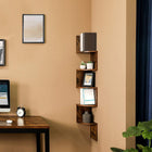 Vasagle Floating Corner Shelf - Brown-Included in the Box: 1x corner shelf, 1x instructions, 1x Accessory Bag