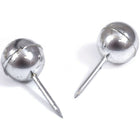 JAM Paper Push Pins, Silver Pushpins with Round Top, 2 Packs of 100, 200 Total (22432214a)-5