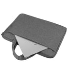 Vangoddy mPaneki Shoulder Carrying Bag Briefcase For 15.6" Laptop - Grey-One Exterior nylon fastener pockets perfect for quick access.