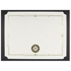 St. James Document/Certificate Holders - Gold Award Seal with Single Gold Ribbon - Black - 5 Pack-Suitable for horizontally or vertically oriented award certificates