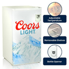 Coors Light - Réfrigérateur compact avec ouvre-bouteille - 3,2 pi3-Plage de température de 28  degré-F (-2  degré-C) à 50  degré-F (10  degré-C)