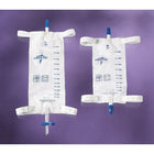 Medline Leg Bags with Comfort Straps, 1100 mL, Twist Valve, 48 Pack-Leg Drain Bag Type