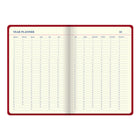 Letts - Agenda perpétuel 5 ans Icon - 8-1/4" x 5-3/4" - Rouge-Une semaine sur 2 pages