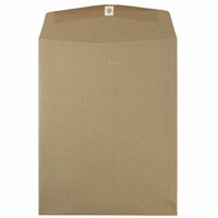 JAM Paper 10" x 13" Open End Catalog Envelopes with Clasp Closure - Brown Kraft Paper Bag - 50 Pack -Brown Kraft Envelope