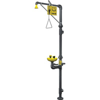 Corrosion Resistant Combination Emergency Shower & Eye/Face Wash Stations-Shower Head - Plastic