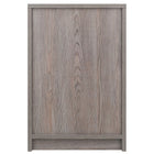 Winsome - Table d'appoint 16115 Rennick, fini gris cendre-Poignées de tiroir et d'armoire en plastique argent mat modernes