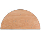 Flash Furniture 48" Half-Round Wood Folding Banquet Table-485 lb. Static Load Capacity
