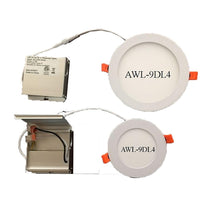 Northern Stars 10W Coolwhite LED Ultra-Thin Down Light, 4", 2 Pack-LED Ultra-Thin Down Light, Round 4"