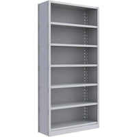 Metalware RK223 Boltless Shelving Unit, 7-Shelves, 36" x 12" x 76", Light Grey-Adjustable shelving system that provides high strength, yet economical storage capacity for your needs