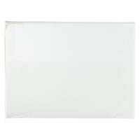 JAM Paper Big Portfolio with Tuck Flap Closure, 10 x 13.5 x 1.75, Clear, 4 Pack (52530CLBULKg)-Clear grid