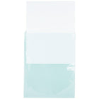 JAM Paper Cello Sleeves, 8 15/16 x 11.25, Aqua Blue, 100 Pack (811BL1)-Type: cello sleeve