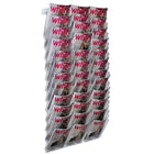 Azar Displays 38" x 19" 36-Pocket Bi-Fold Crystal Styrene Modular Wall Mount Display (252326)-Use for printed material measuring 9"H x 6"W